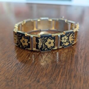 SOLD: Vintage damascene bracelet
